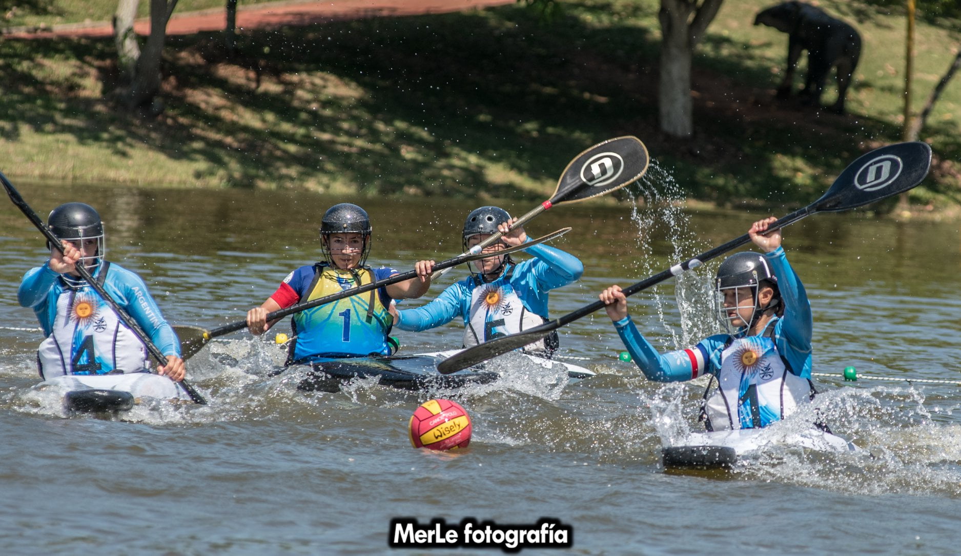 Comenzó la competencia para Argentina en el Panamericano de Kayak Polo