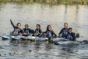 Los equipos femenino y masculino de Cinco  ganaron la Copa Argentina de Kayak Polo