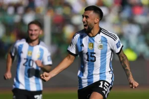 Nicolás González selló la goleada argentina