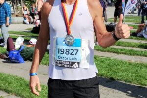 Oscar Giroto corrió el Maratón de Berlín